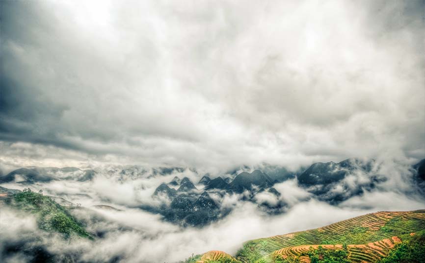 Ha Giang high mountain view