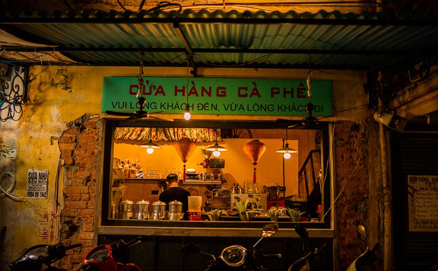 hanoi old coffee shop